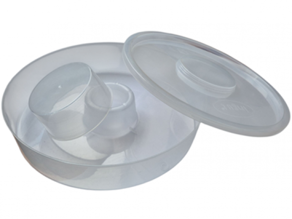 Plastik Futtertrog rund 2 Liter
